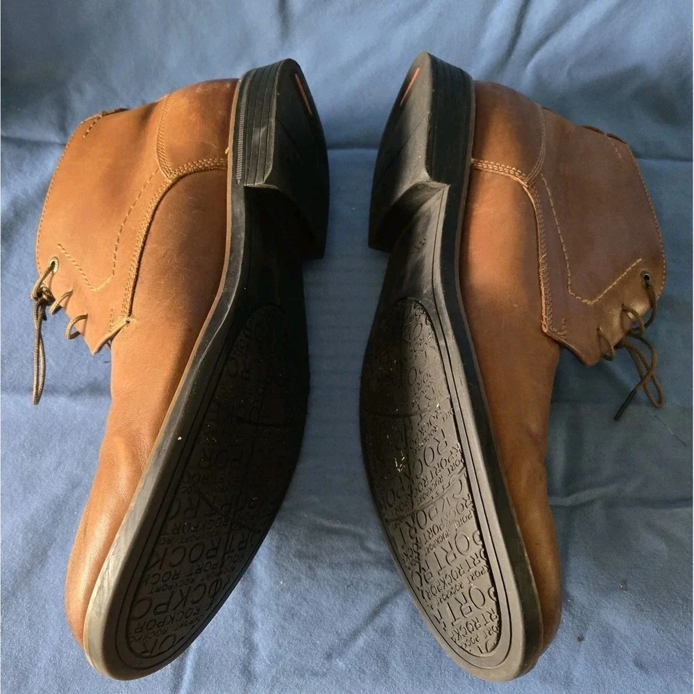 Rockport Classic‎ Break V81656 Men 13 Medium Brown Leather Chukka Boot